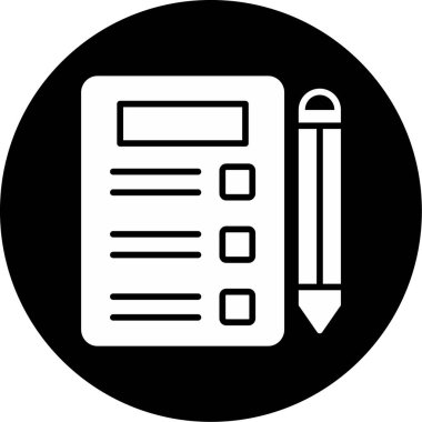 Yapılacaklar listesi. Web simgesi basit tasarım 