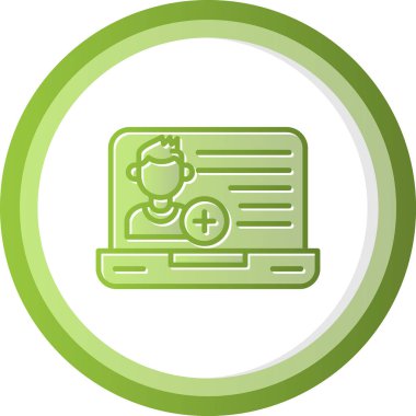 Arkadaş isteği ikon vektör illüstrasyonu