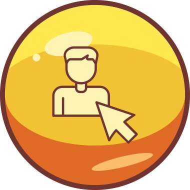 Seçili web simgesi vektör illüstrasyonu