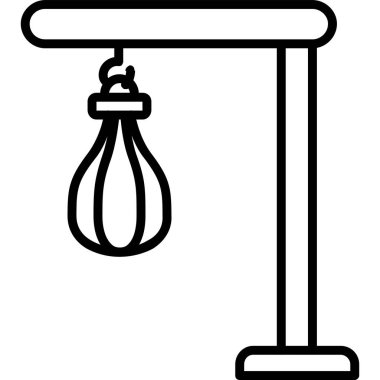 Bir Kum Torbası simgesinin vektör illüstrasyonu