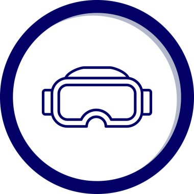 Gözlükler. Web simgesi basit illüstrasyon