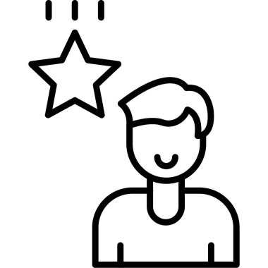 Hırs Simgesi Basit Vektör İllüstrasyonu