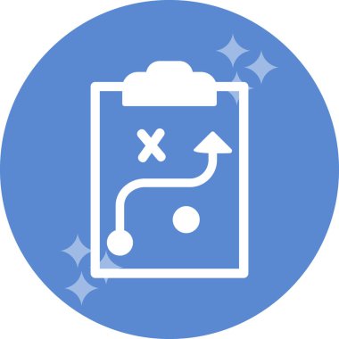 Strateji Simgesi Vektör illüstrasyonu 