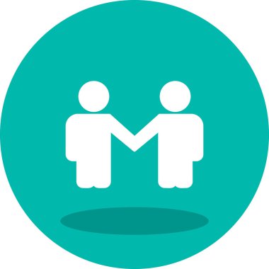 Ortaklık web simgesi basit illüstrasyon