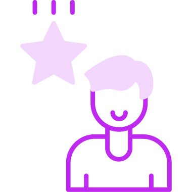 Hırs simgesi, vektör illüstrasyonu 