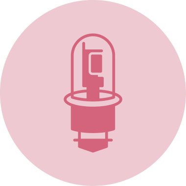 Sodyum buhar ampul simgesi, vektör illüstrasyonu  