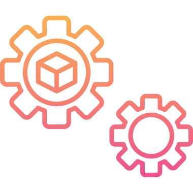 Vitesli ayar simgesi, vektör illüstrasyonu basit tasarım