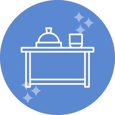 Mutfak ikonu. yemek illüstrasyonu 