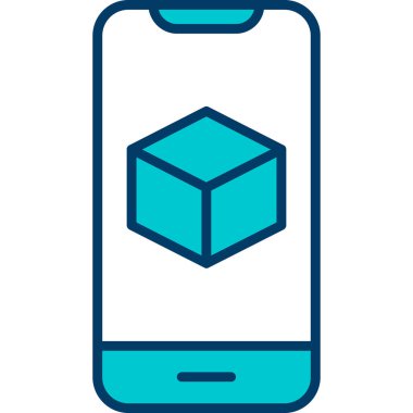 Görüntüde Artırılmış Gerçeklik simgesine sahip akıllı telefon 