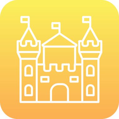Castle vektör resimleme tasarımı