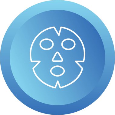 Yüz maskesi web simgesi, vektör illüstrasyonu