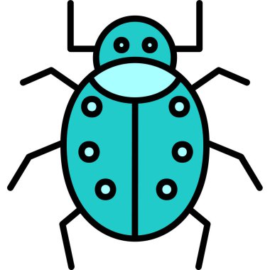 Böcek. Web simgesi basit illüstrasyon 