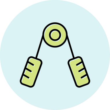 El Kavrama Ağı simgesi basit illüstrasyon