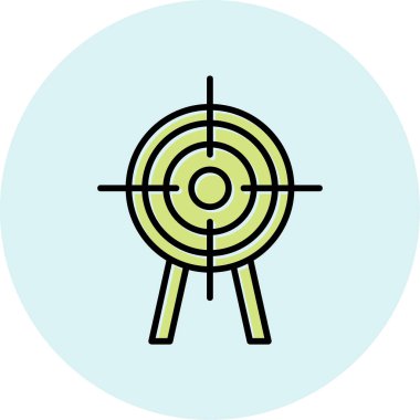 Hedef. Web simgesi basit illüstrasyon 