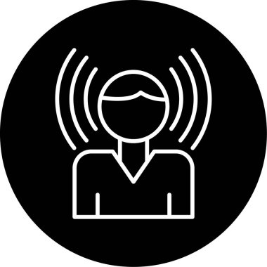 Farkındalık simgesi. Web simgesi vektör illüstrasyonu