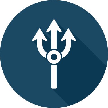 Mızrak. Web simgesi basit tasarım         