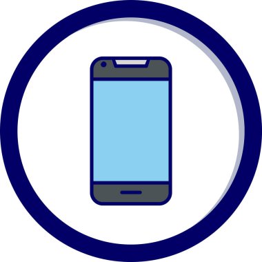 Smartphone web simgesi, vektör çizim 