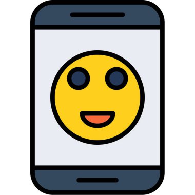 Smartphone web simgesi, vektör çizim 