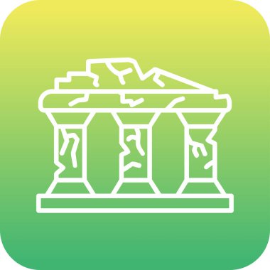 Harabeler. Web simgesi basit illüstrasyon