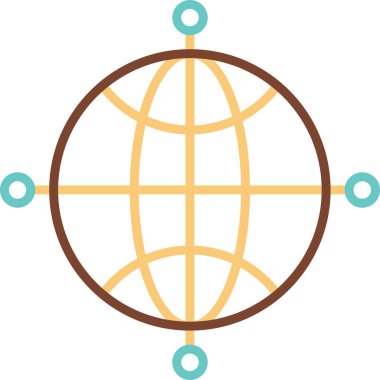 ağ bağlantısı simgesi ana hat biçiminde 