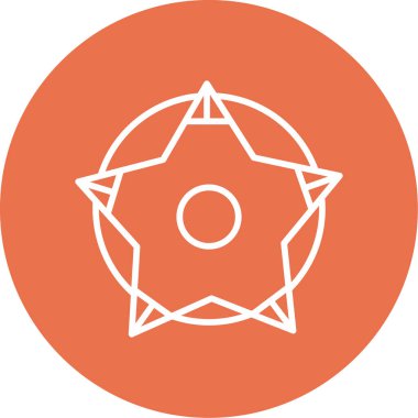 yıldız web simgesi basit illüstrasyon 