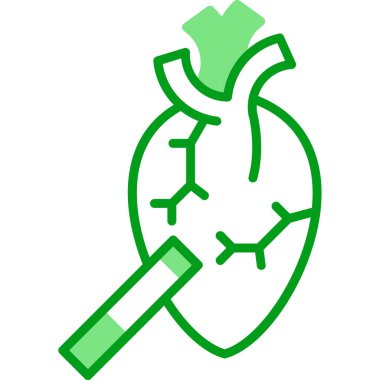 Sigara içme simgesi, vektör illüstrasyonu basit tasarım