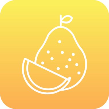  Pomelo web simgesi vektör illüstrasyonu