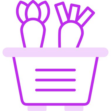 Alışveriş sepeti simgesi, web illüstrasyonu