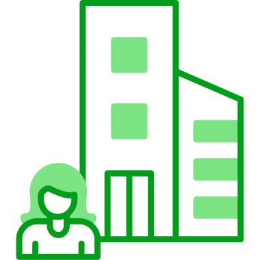 Atılgan ve kadın avatar. Web simgesi basit illüstrasyon 