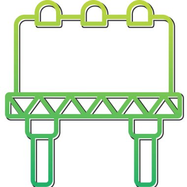 Billboard web simgesi, vektör çizim 