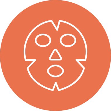 Yüz maskesi web simgesi, vektör illüstrasyonu