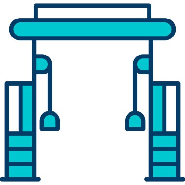 Cable Crossover Web simgesi basit illüstrasyonuName