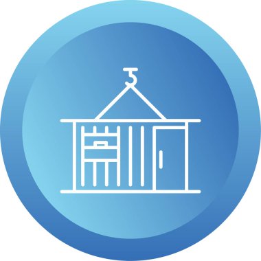 kabuk ağ simgesi vektör illüstrasyonu