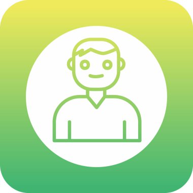 Kullanıcı Hesabı web simgesi basit illüstrasyon