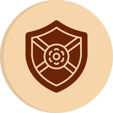 kalkan simgesi web basit illüstrasyon