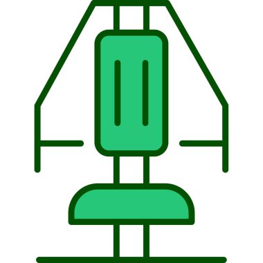 Chest Press makine simgesinin vektör illüstrasyonu