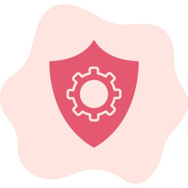 Veri koruma simgesi, vektör çizim                  