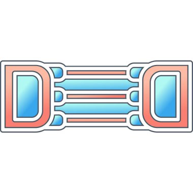 Göğüs açıcı simgesinin web illüstrasyonu