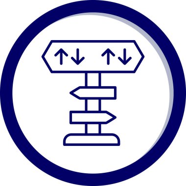 yönler web simgesi basit tasarım 