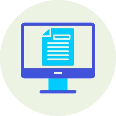 Çevrimiçi Test Ağı simgesi, vektör illüstrasyonu