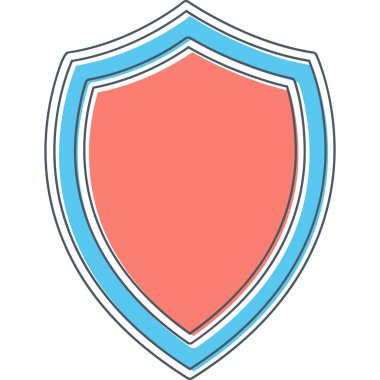 kalkan simgesi web basit illüstrasyon