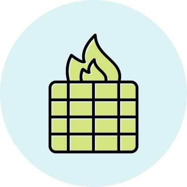 Ateş vektörü simgesini ateşle 