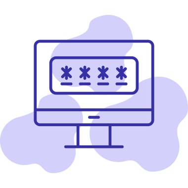 password web icon vector illustration 