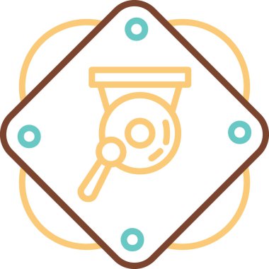 gong simgesi web basit illüstrasyon