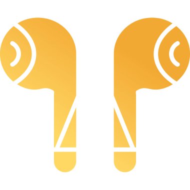 Kulaklık. Web simgesi basit illüstrasyon