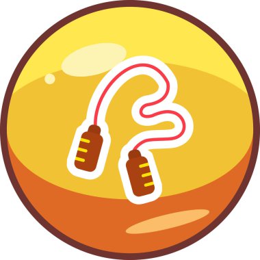 atlama ipi web simgesi, illüstrasyon vektör