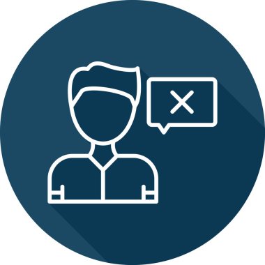 Düz simge, vektör gösterimi yanıtla 