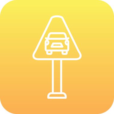 Trafik işareti simgesi Web illüstrasyonu