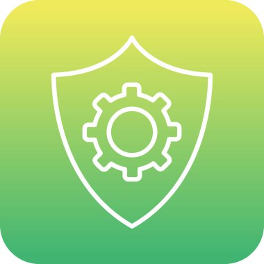 Veri koruma simgesi, vektör çizim                  