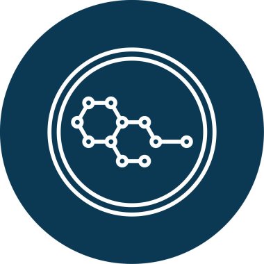 Kimya formülü simgesi, vektör illüstrasyonu 